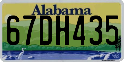 AL license plate 67DH435