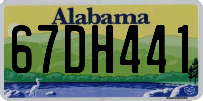 AL license plate 67DH441