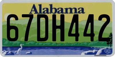 AL license plate 67DH442