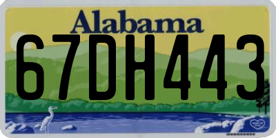 AL license plate 67DH443