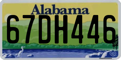 AL license plate 67DH446