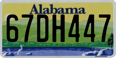 AL license plate 67DH447