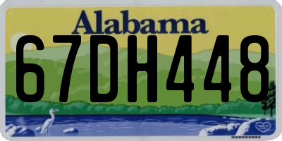 AL license plate 67DH448