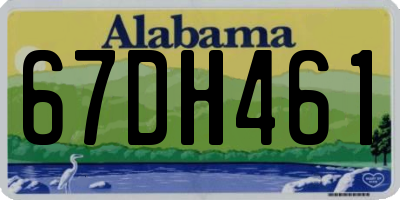 AL license plate 67DH461