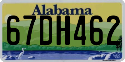 AL license plate 67DH462