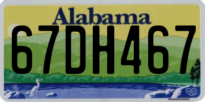 AL license plate 67DH467