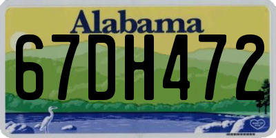 AL license plate 67DH472