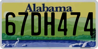AL license plate 67DH474