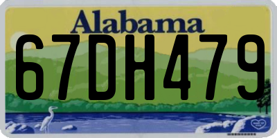 AL license plate 67DH479