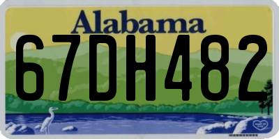AL license plate 67DH482