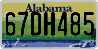 AL license plate 67DH485