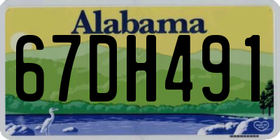 AL license plate 67DH491