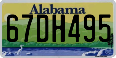 AL license plate 67DH495