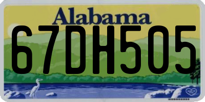 AL license plate 67DH505