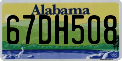 AL license plate 67DH508