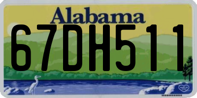 AL license plate 67DH511