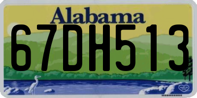 AL license plate 67DH513