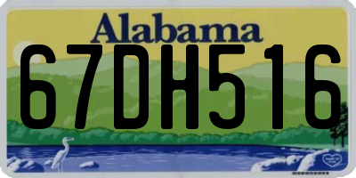 AL license plate 67DH516