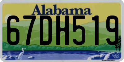AL license plate 67DH519