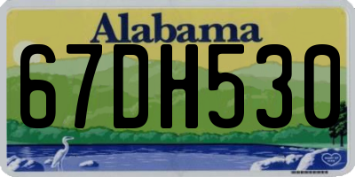 AL license plate 67DH530