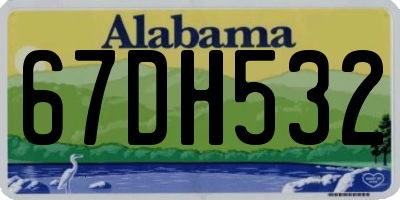 AL license plate 67DH532