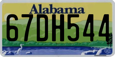 AL license plate 67DH544