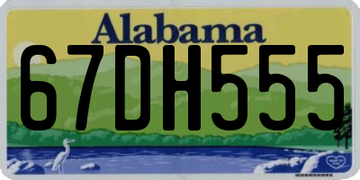 AL license plate 67DH555