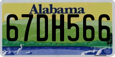 AL license plate 67DH566