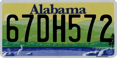 AL license plate 67DH572