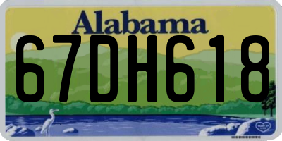 AL license plate 67DH618