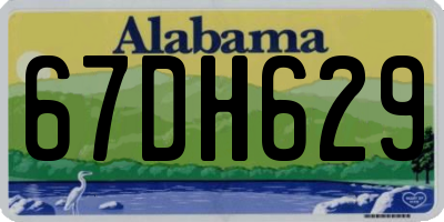 AL license plate 67DH629