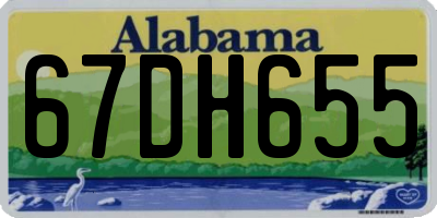 AL license plate 67DH655