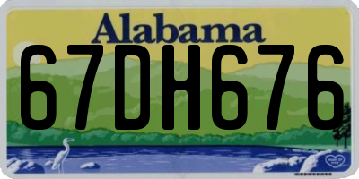AL license plate 67DH676