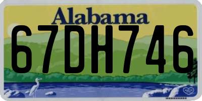 AL license plate 67DH746