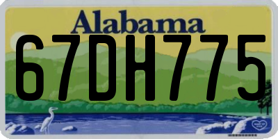 AL license plate 67DH775