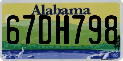 AL license plate 67DH798