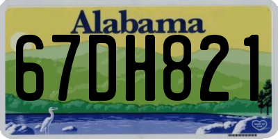 AL license plate 67DH821