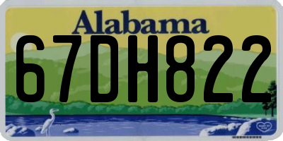 AL license plate 67DH822