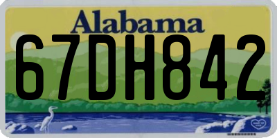 AL license plate 67DH842