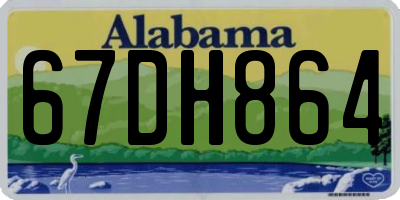 AL license plate 67DH864