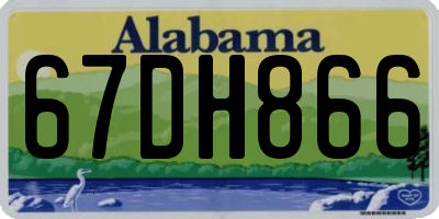 AL license plate 67DH866