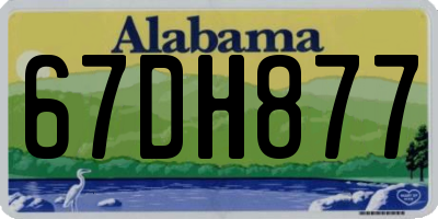 AL license plate 67DH877