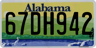 AL license plate 67DH942