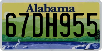 AL license plate 67DH955