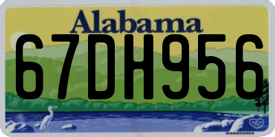 AL license plate 67DH956