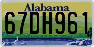 AL license plate 67DH961