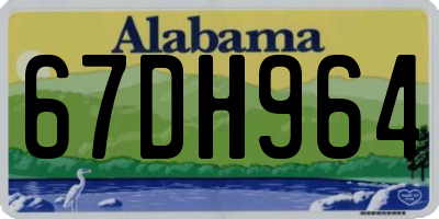 AL license plate 67DH964