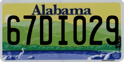 AL license plate 67DI029