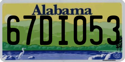 AL license plate 67DI053