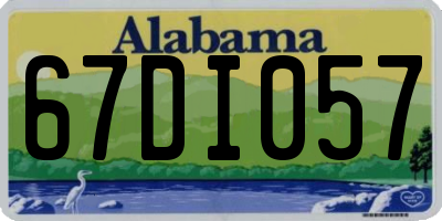 AL license plate 67DI057